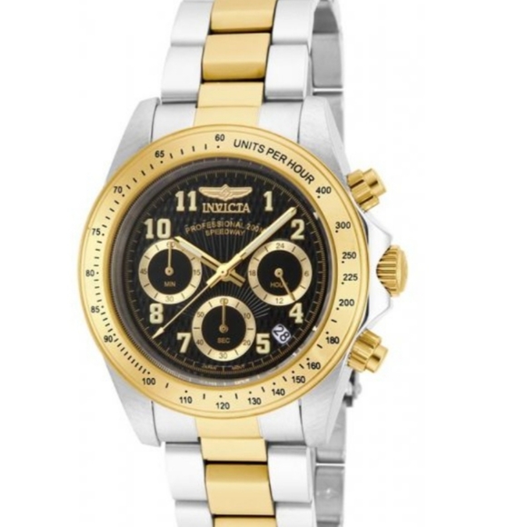New - Invicta Speedway Men's Watch - 39.5mm, Steel, Gold - Picture 1 of 7